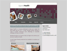 Tablet Screenshot of jigsawhealth.co.uk